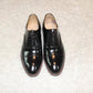 Hand Made Black Shiny Leather Oxford Men's Shoes