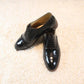 Hand Made Black Shiny Leather Oxford Men's Shoes