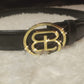 Hand Crafted Black Shiny Belt