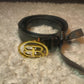 Hand Crafted Black Shiny Belt